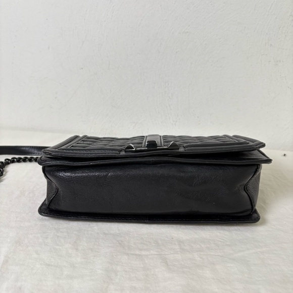 REBECCA MINKOFF Quilted Love Leather Crossbody Bag Purse Luxury Minimalist - Picture 8 of 17